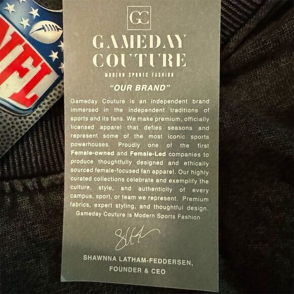 Philadelphia Eagles Oversized Crewneck Sweatshirt Black Fleece Size XL - Picture 7 of 8